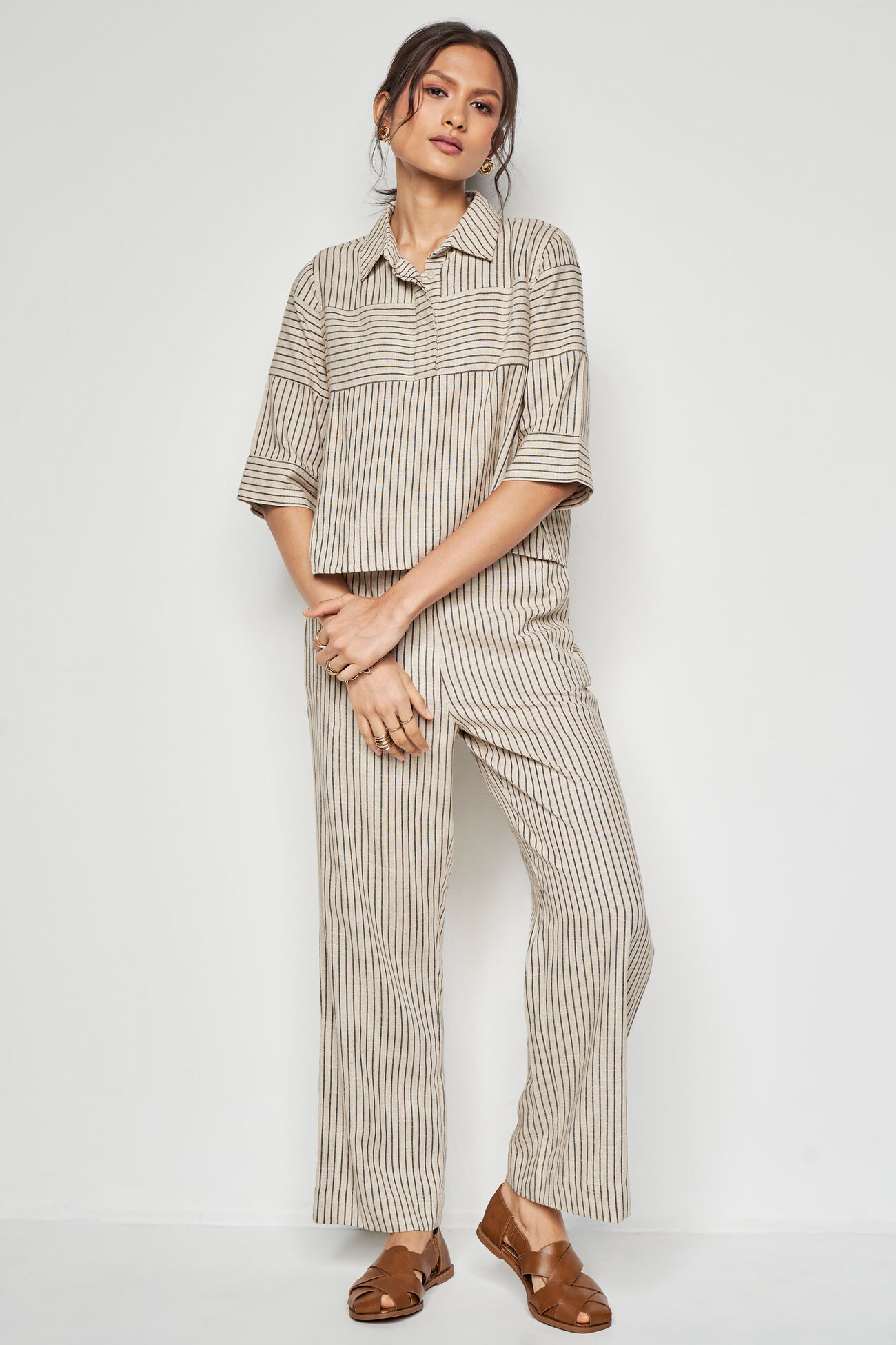 The Stripes Coord Set, Cream, image 6